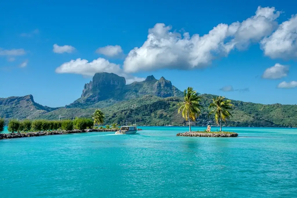 laguna de Bora bora e Isla