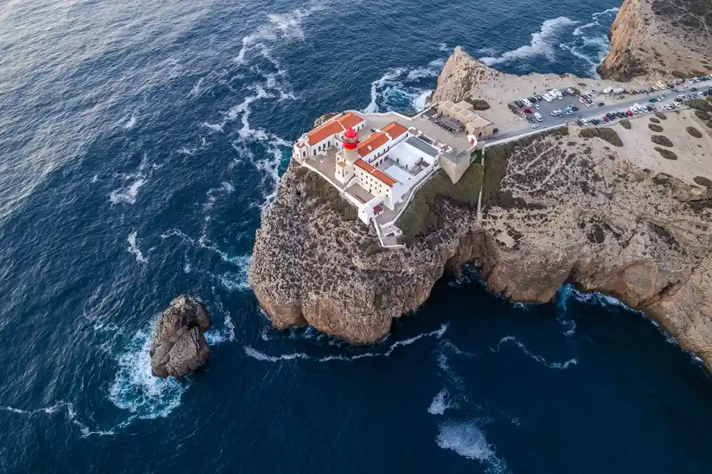 Cabo y faro de San Vicente, Portugal.