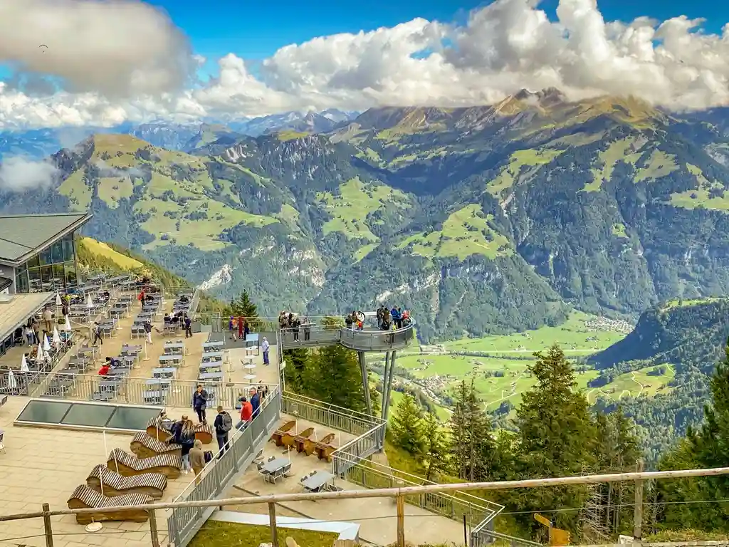 Vista desde Stanserhorn, destino turístico en Suiza
